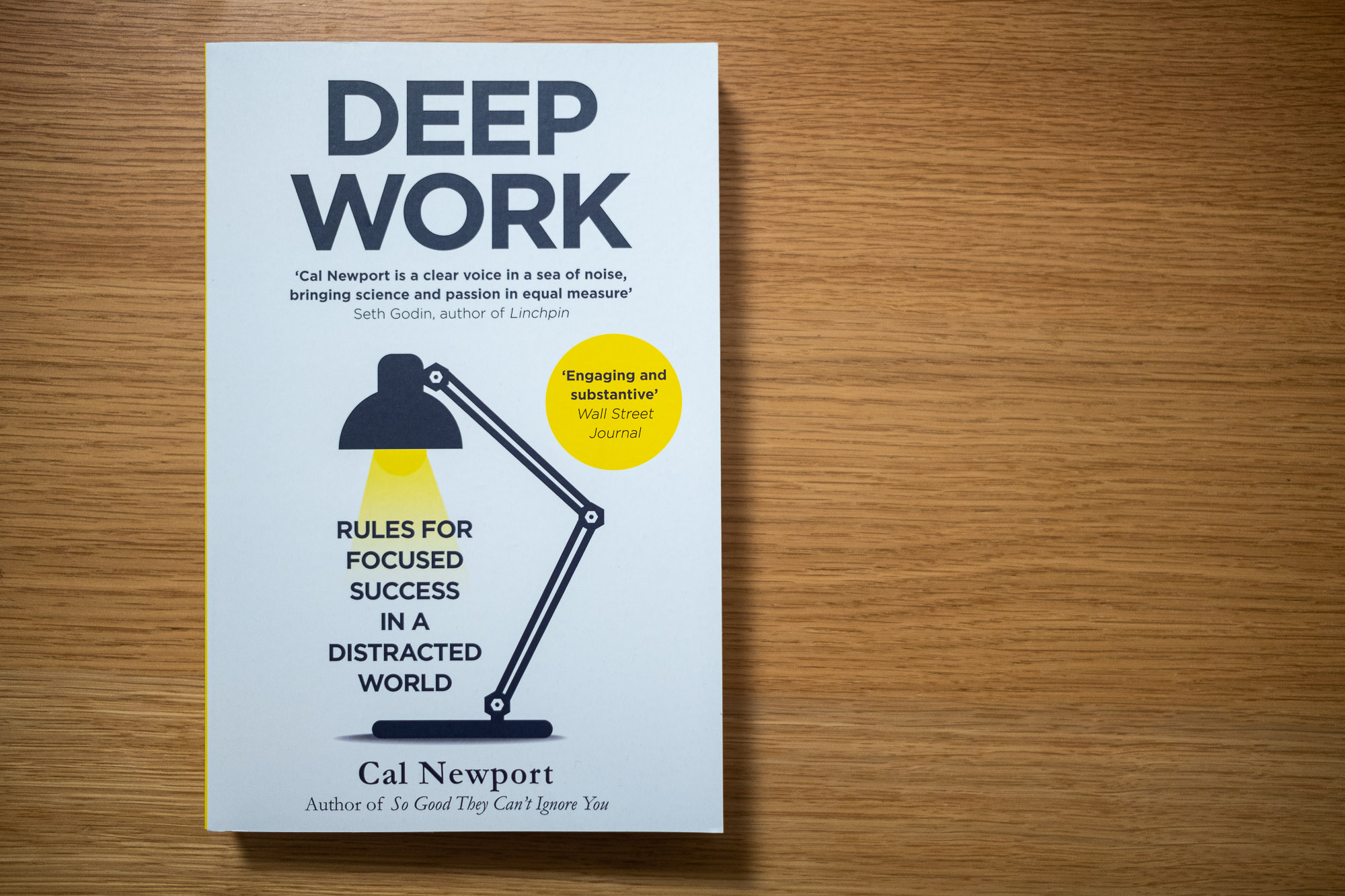 The cover of Deep Work by Cal Newport.